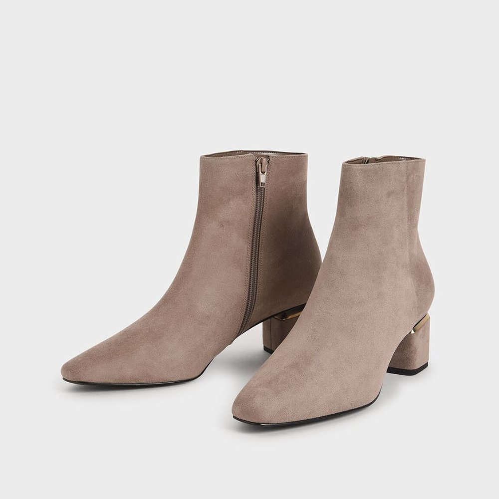 Charles & Keith Block Heel Boots Brand New- Size 7 - Picture 6 of 6